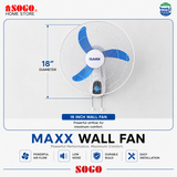 Maxx Wall Bracket Solar 12V Dc Fan Not Rechargeble (MX-607)