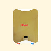 Gold-colored electronic device with Sogo logo on a beige background