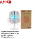 Sogo 3 in 1 Rechargeble Mosquito Swatter Racket With Trapping Light (Jpn-395)