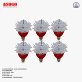 Pack Of 6 Sogo Revolving Flower Lamp 3 LED (E27) Screw Type