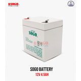 SOGO Rechargeable Dry Battery 12V 4.5AH