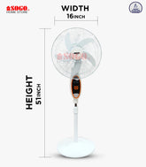 Sogo Rechargeable Floor Fan (JPN-633)