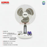Sogo Rechargeable Mini Fan - JPN-519