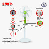 Sogo Solar AC DC Floor Fan JPN 662