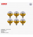 Pack Of 6 Sogo Revolving UFO Style 6 LED Bulb (E27) Screw Type