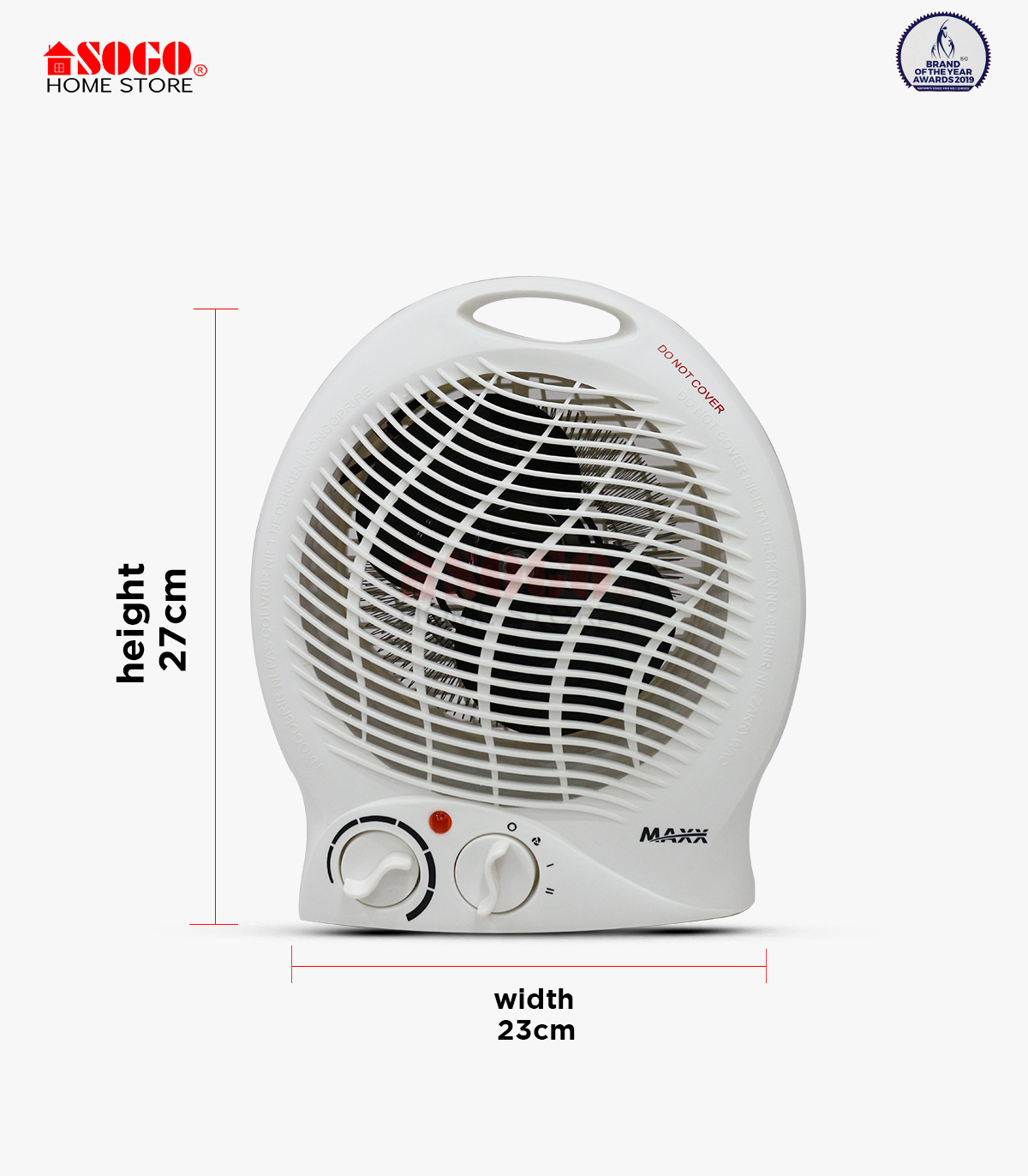 MAXX Electric Fan Heater (MX-117)