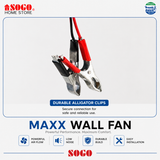 Maxx Wall Bracket Solar 12V Dc Fan Not Rechargeble (MX-607)