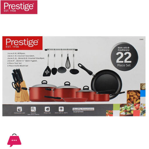 Prestige Non-Stick Cookware Set of 22 Pieces – 20965