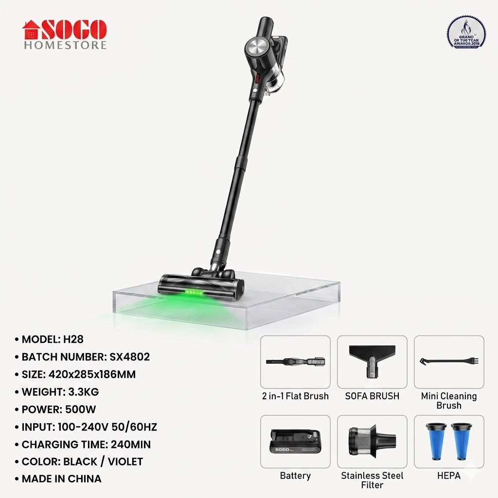 Sogo Rechargeable Cordless Vaccum Cleaner JPN H28