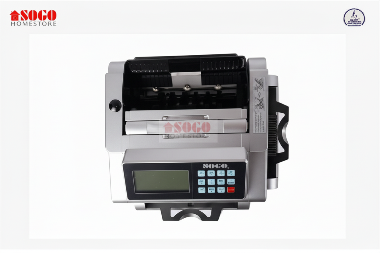Sogo SG-6500 cash counting machine with fake note detection, front view