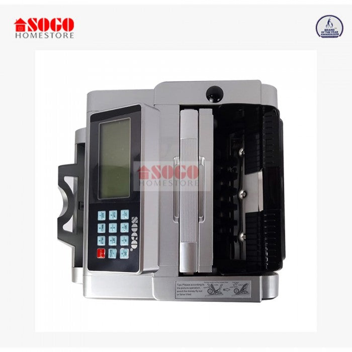 Sogo SG-6500 cash counting machine with fake note detection, side view