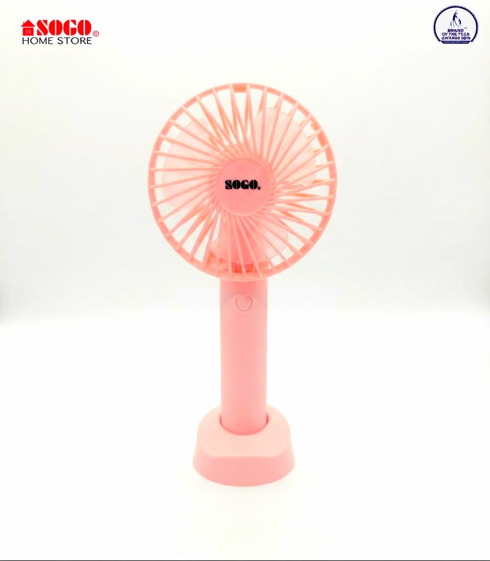 Sogo USB Rechargeable Mini Hand Fan (JPN-400) Pink