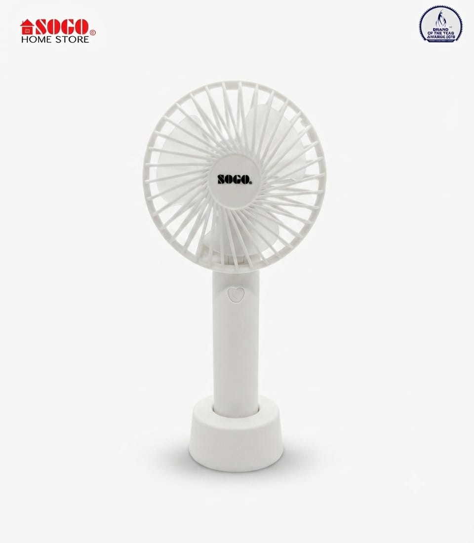 Sogo USB Rechargeable Mini Hand Fan (JPN-400) white