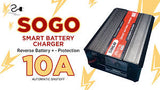 Sogo 10 Amp Battery Charger l Best for Car & Home Battery.