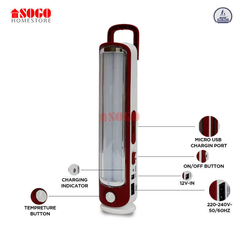 Sogo Rechargeable Emergency Led Lantern Light (JPN-260)