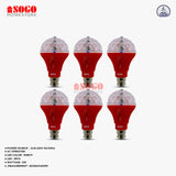 Pack Of 6 Sogo 5 Led PRISM Revolving Lamp (B22) Pin Type