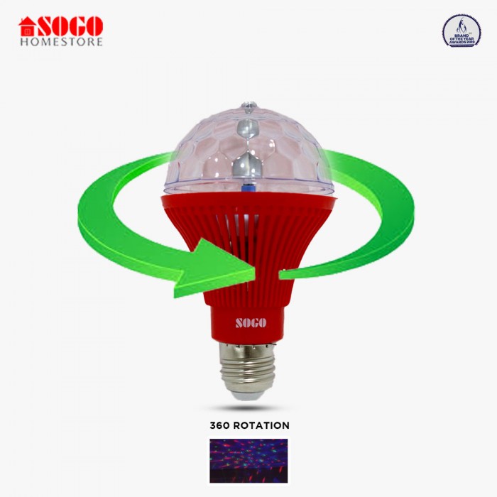 Pack Of 6 Sogo 5 Led PRISM Revolving Lamp (E27) Screw Type