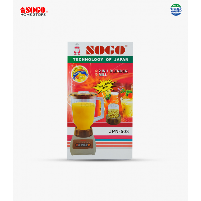 Sogo Juicer Blender & Dry Mill (2 In 1) (JPN-503)