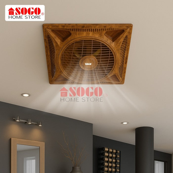 Sogo Ceiling Box Fan ( JPN-777) Brown