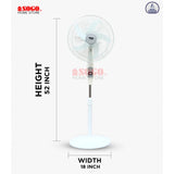 Sogo Dc (12v) Solar Floor Fan (JPN-621)