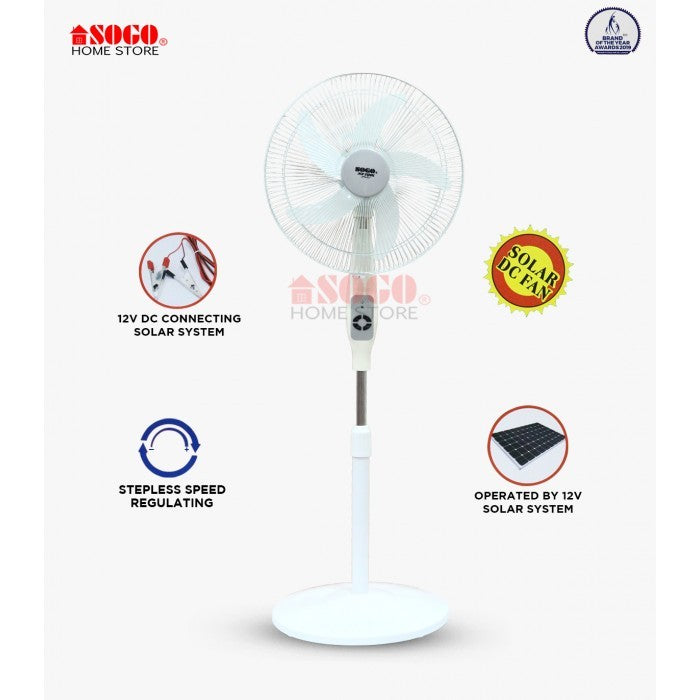 Sogo Dc (12v) Solar Floor Fan (JPN-623)