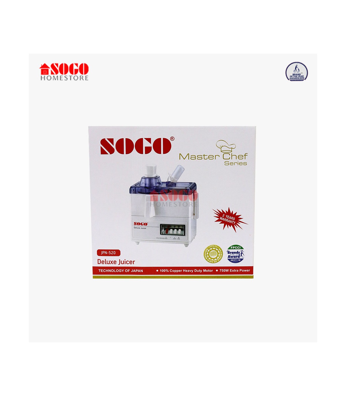 Sogo Deluxe Hard Fruit Juicer (JPN-520)
