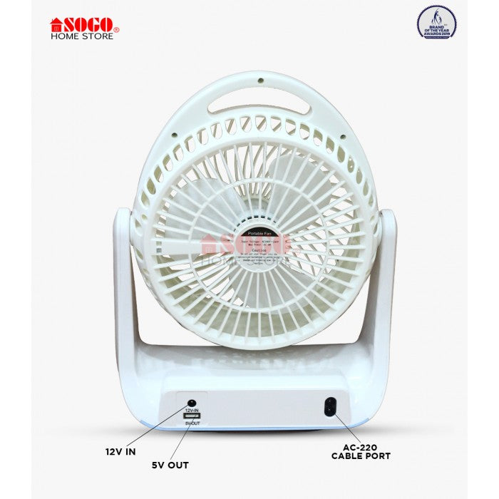 Sogo Rechargeable Mini Table Fan (JPN-404) – Sogo Home Store