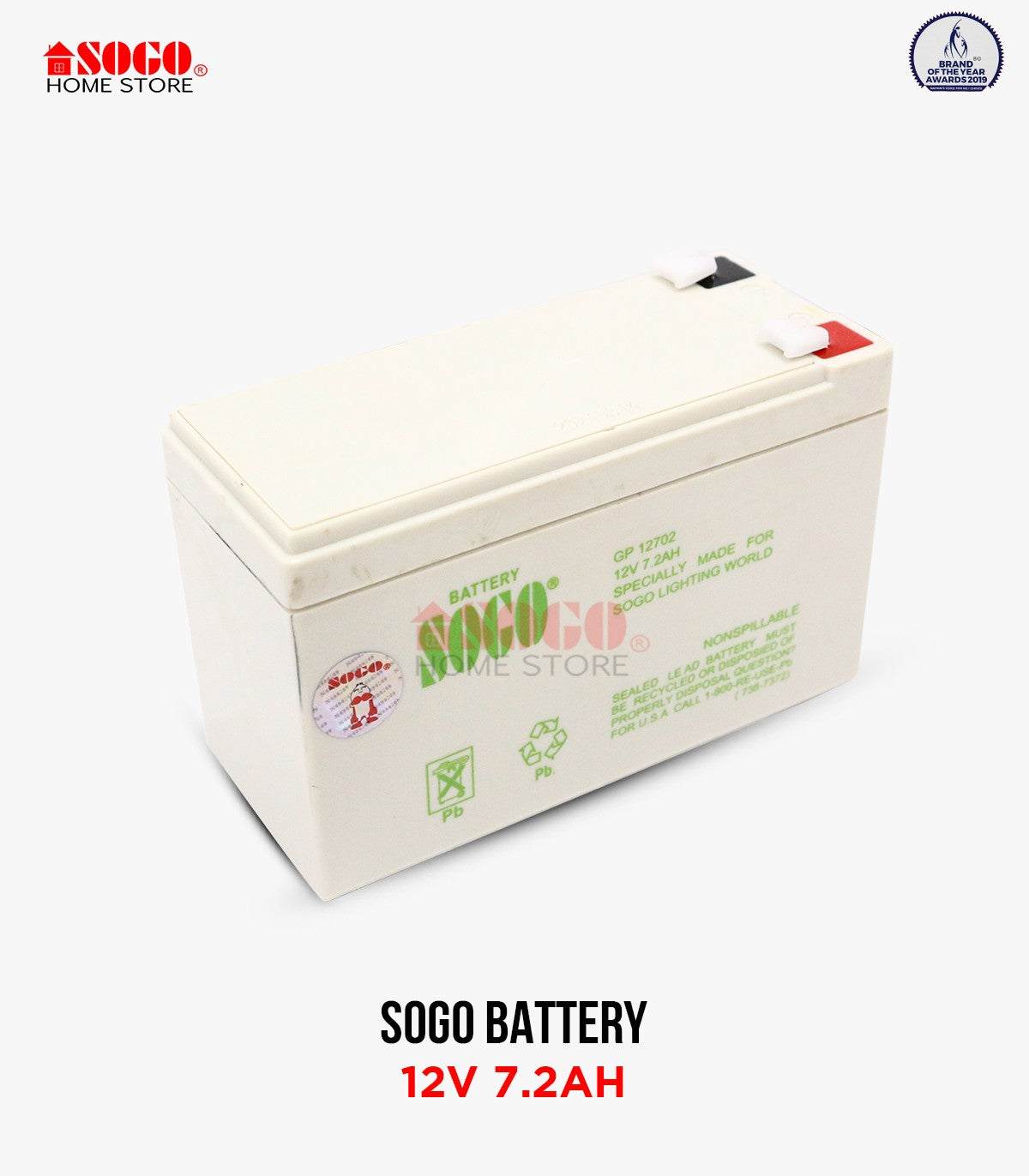 Battery For Sogo Rechargeable Air Cooler 8 Liter (JPN-699)