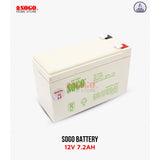 SOGO Rechargeable Dry Battery 12V 7.2AH