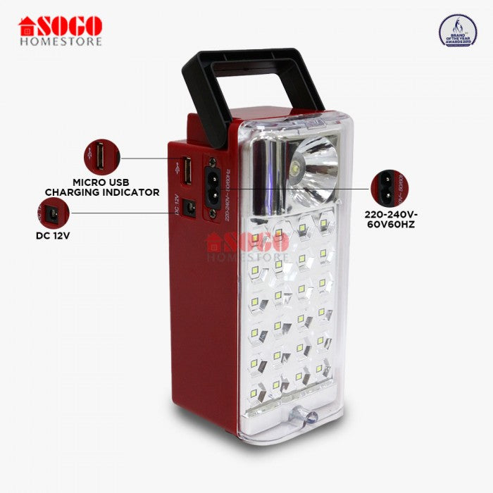 Sogo Rechargeable Emergency Led Lantern Light (JPN-112)