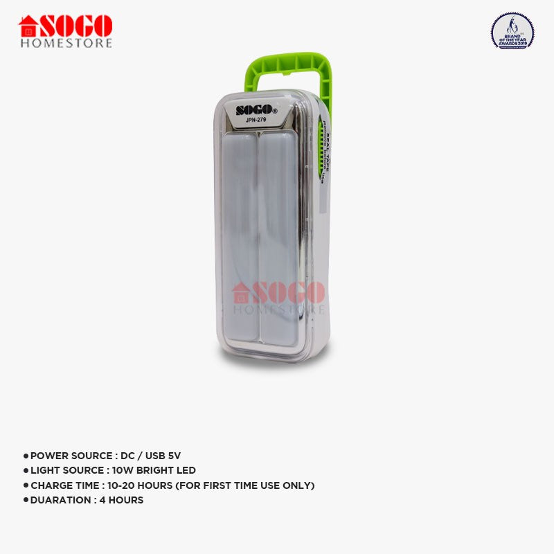 Sogo Rechargeable Emergency Led Lantern Light (JPN-279)