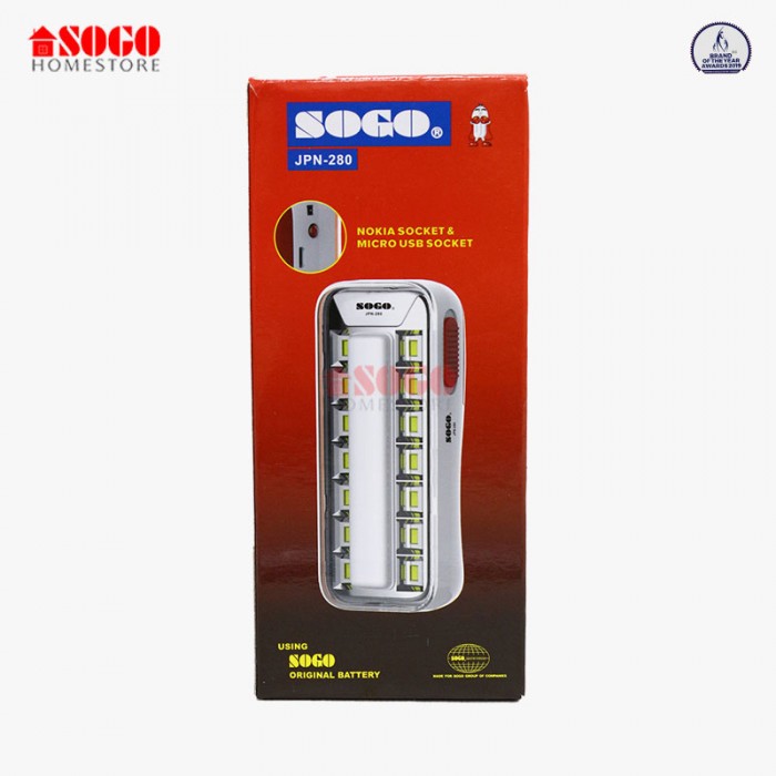 Sogo Rechargeable Emergency Led Lantern Light (JPN-280)