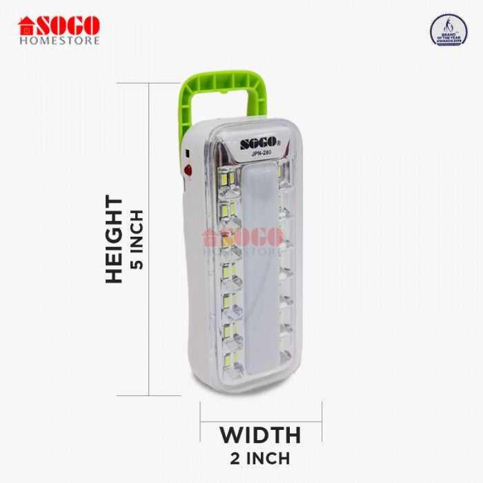 Sogo Rechargeable Emergency Led Lantern Light (JPN-280)
