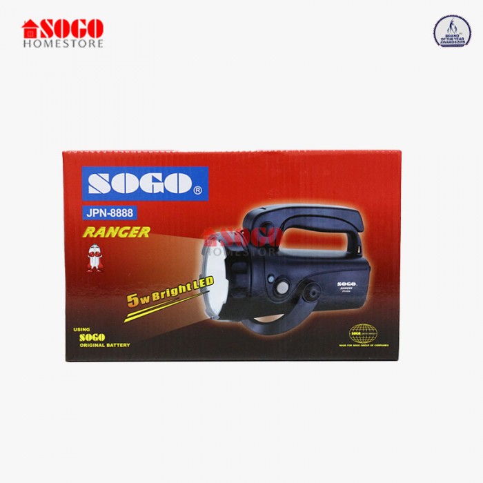 Sogo Rechargeable High Power Search Light 5w Led Torch Light (JPN-8888)