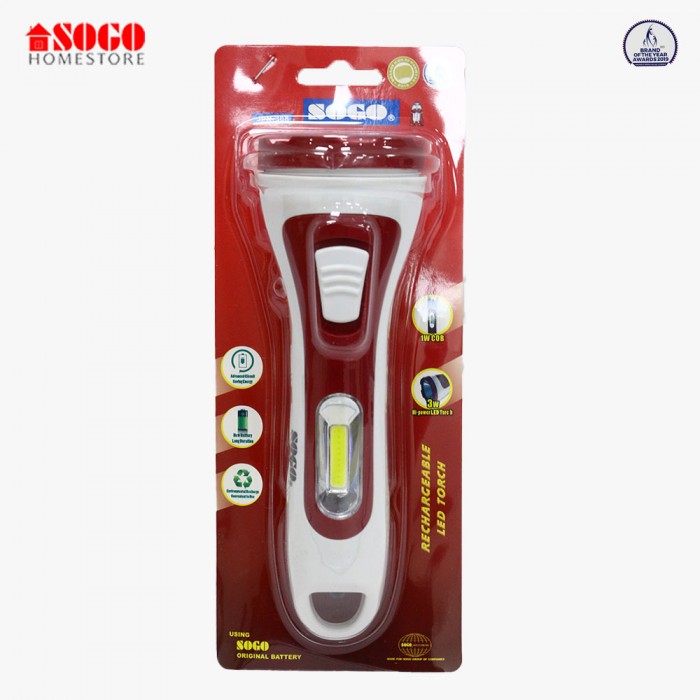 Sogo Rechargeable Led Torch 3w (JPN-308)