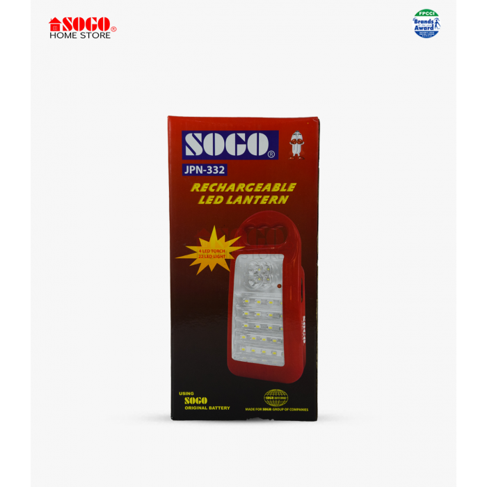 Sogo Rechargeable Emergency Led Lantern Light (JPN-332)