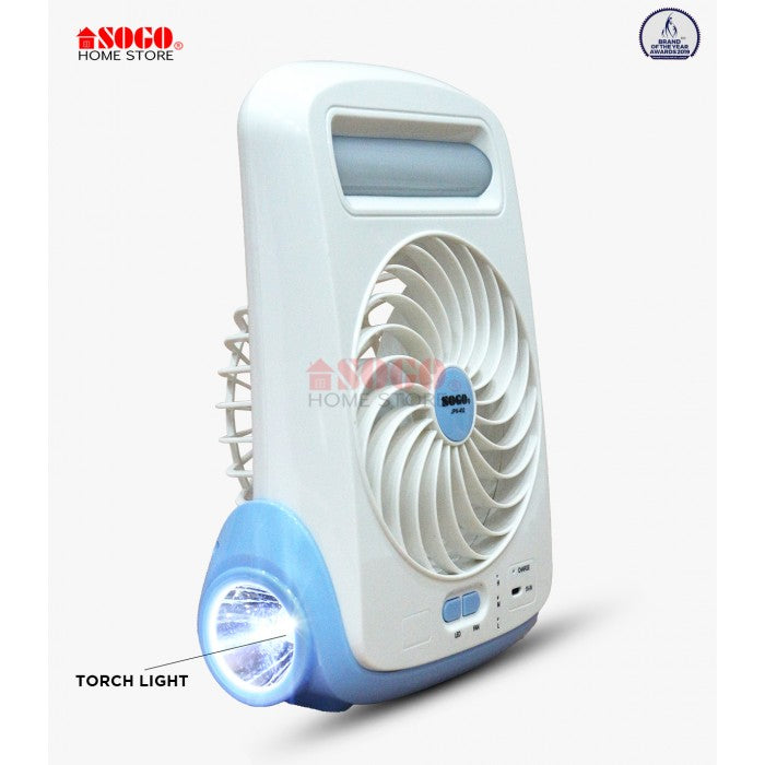 Sogo Rechargeable Mini Table-Desk Fan (JPN-402)