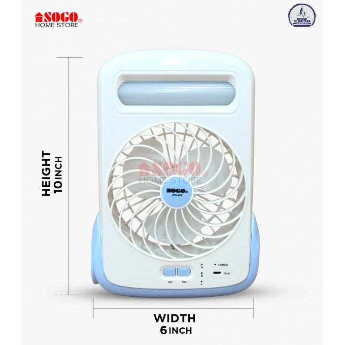 Sogo Rechargeable Mini Table-Desk Fan (JPN-402)
