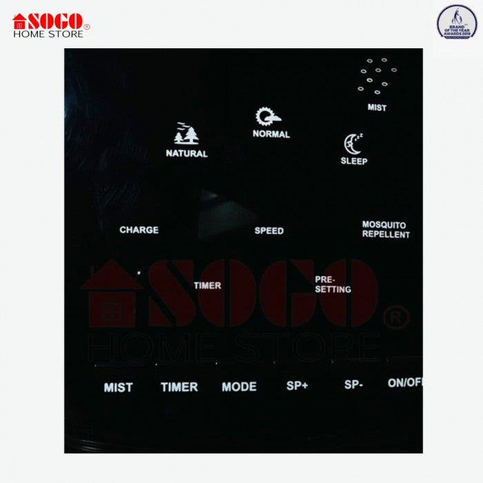 Sogo Rechargeable Mist Fan JPN - 1611
