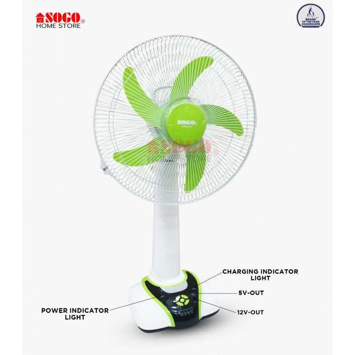 Sogo Rechargeable Table/Desk Fan (JPN-631)