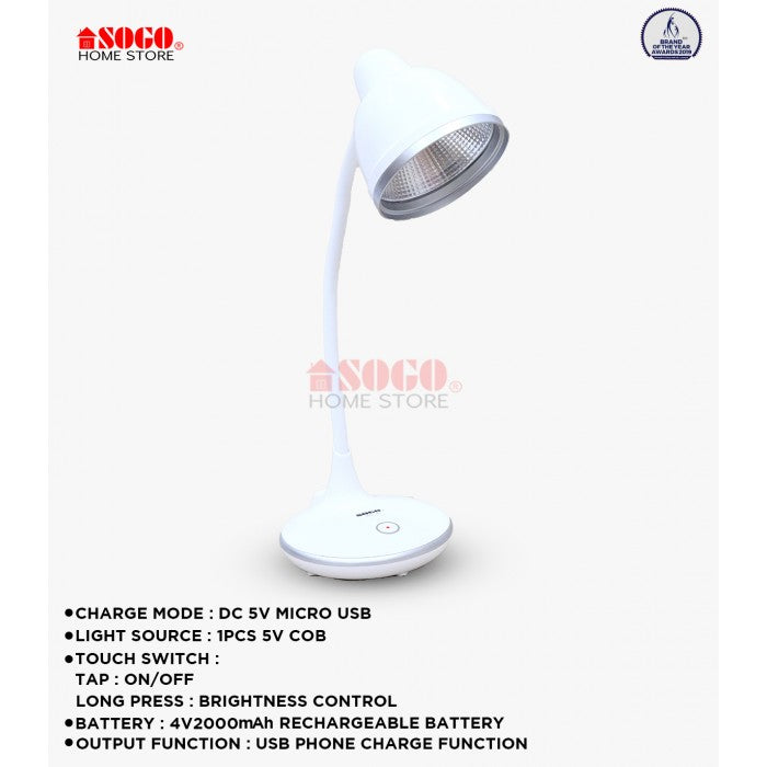 Sogo Rechargeable Table/Desk Lamp (JPN-1301)