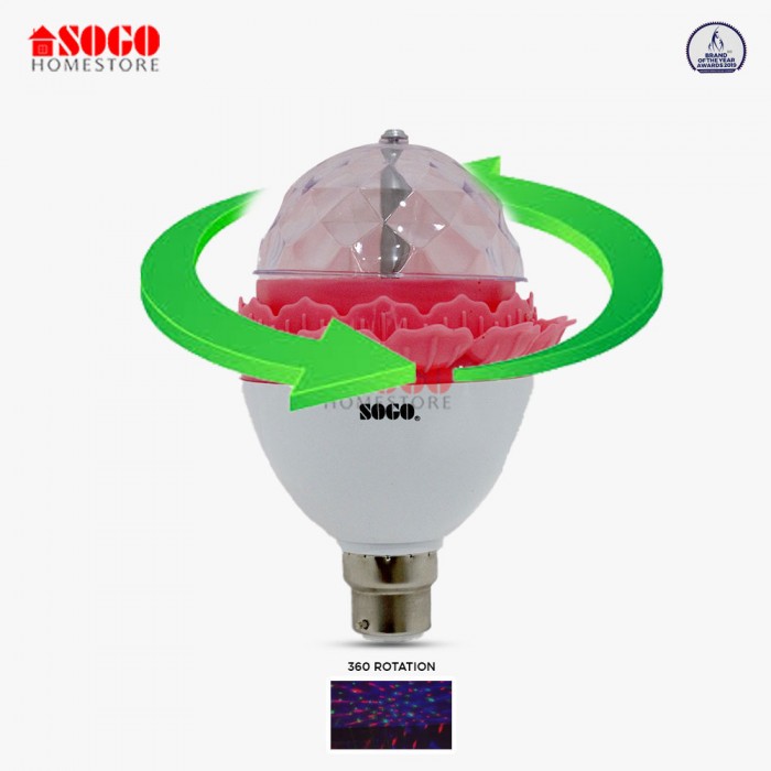 Sogo Revolving Gola Bulb 5 LED (B22) Pin Type