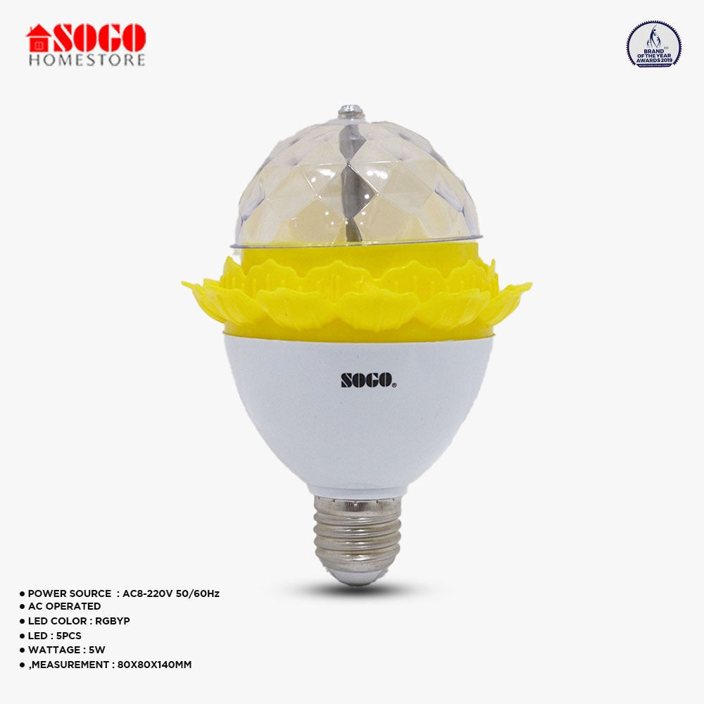 Sogo Revolving Gola Bulb 5 LED (E27) Screw Type