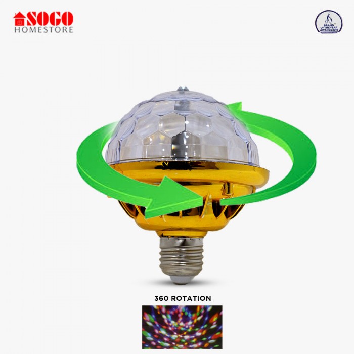 Pack Of 6 Sogo Revolving UFO Style 6 LED Bulb (E27) Screw Type