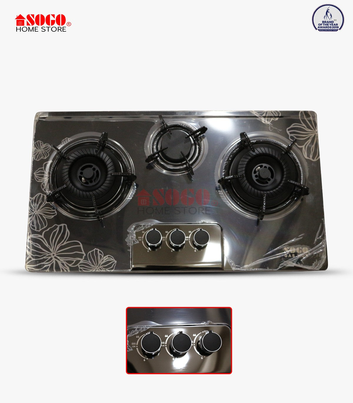 Sogo Stainless Steel Gas Hob (JPN-3019)